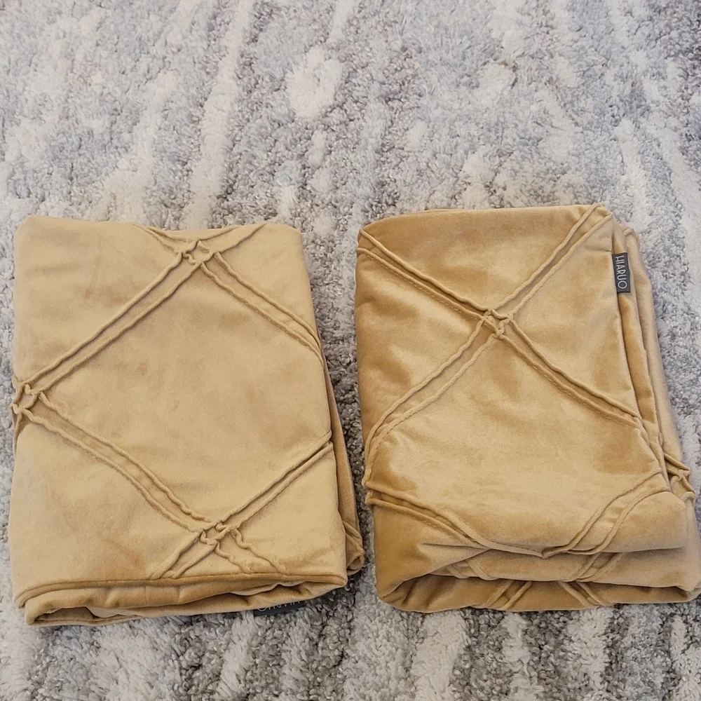 Big throw pillowcase, gold color 23